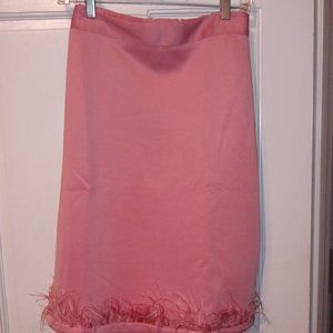 Ashley Stewart Feathered Bottom Skirt